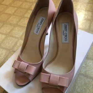 NIB Jimmy Choo Minka Peep Toe Pump 38.5